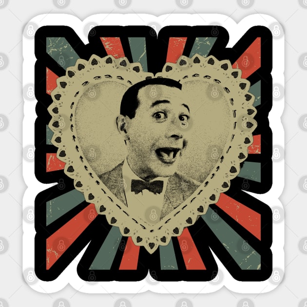 PEE WEE HERMAN || Vintage Art Design || Remember Sticker by Setipixel